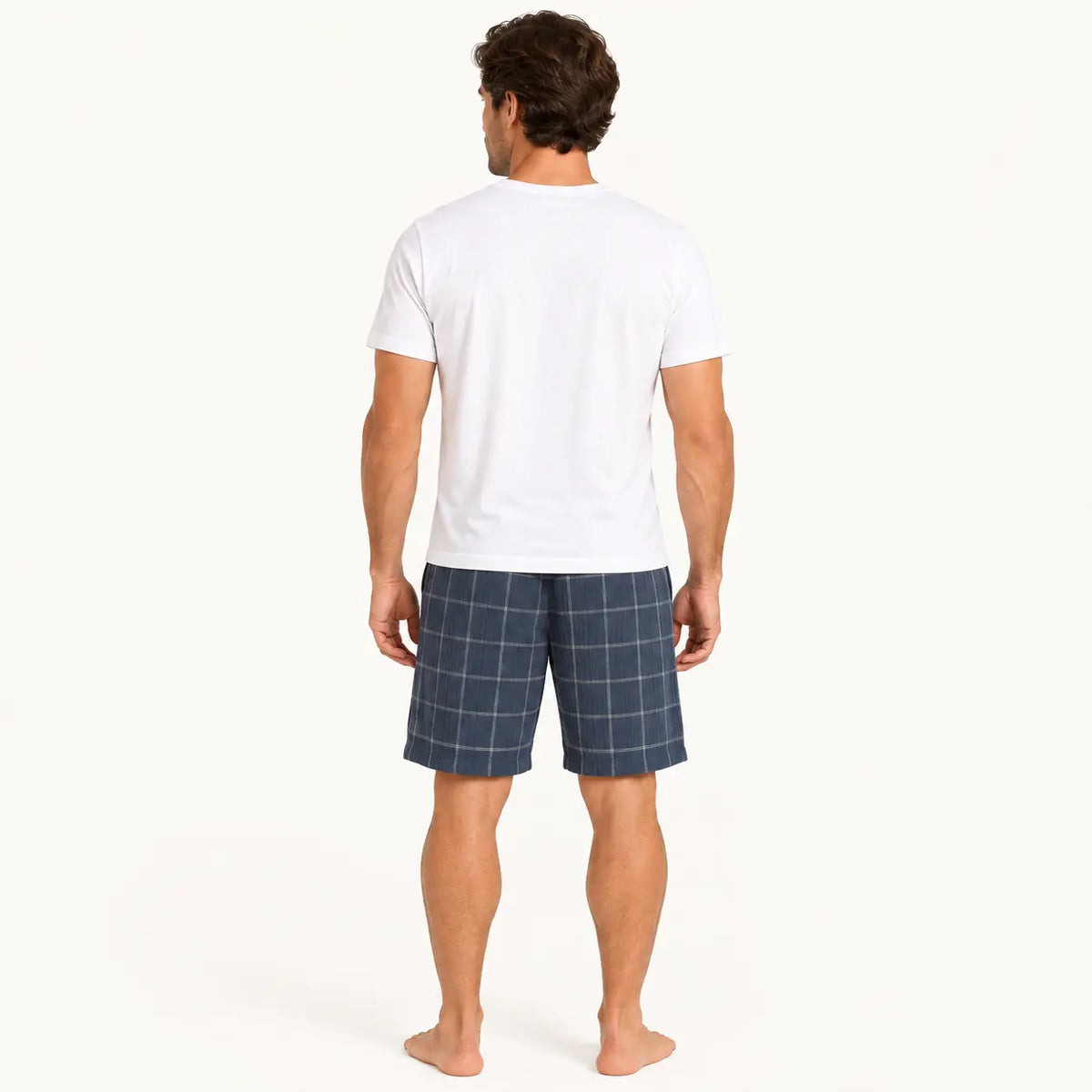 Bas De Pyjama Coton À Carreaux – vue 2 | le Juste Pyjama