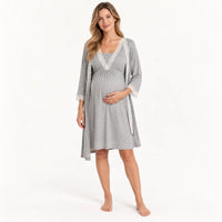 Chemise De Nuit Coton Femme Gris | le Juste Pyjama