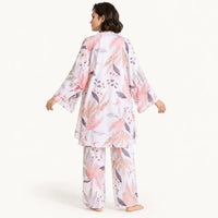 Ensemble De Pyjama 3 Pièces Floral Polyester – vue 2 | le Juste Pyjama