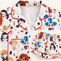 Ensemble De Pyjama Imprimé Dessin Animé Col Tailleur Fantasy – vue 5 | le Juste Pyjama