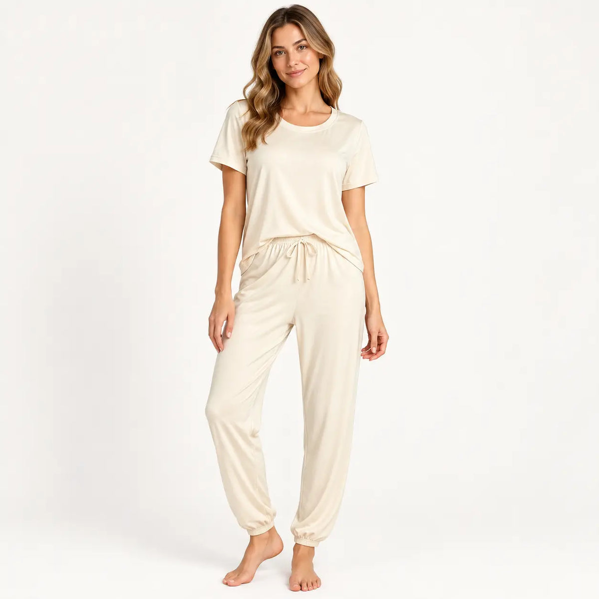 Ensemble De Pyjama Manches Courtes Pantalon Deux Pièces – vue 7 | le Juste Pyjama