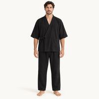 Ensemble De Pyjama Style Kimono En Coton | le Juste Pyjama