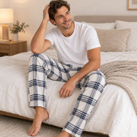 Pantalon De Pyjama À Carreaux Léger – vue 3 | le Juste Pyjama