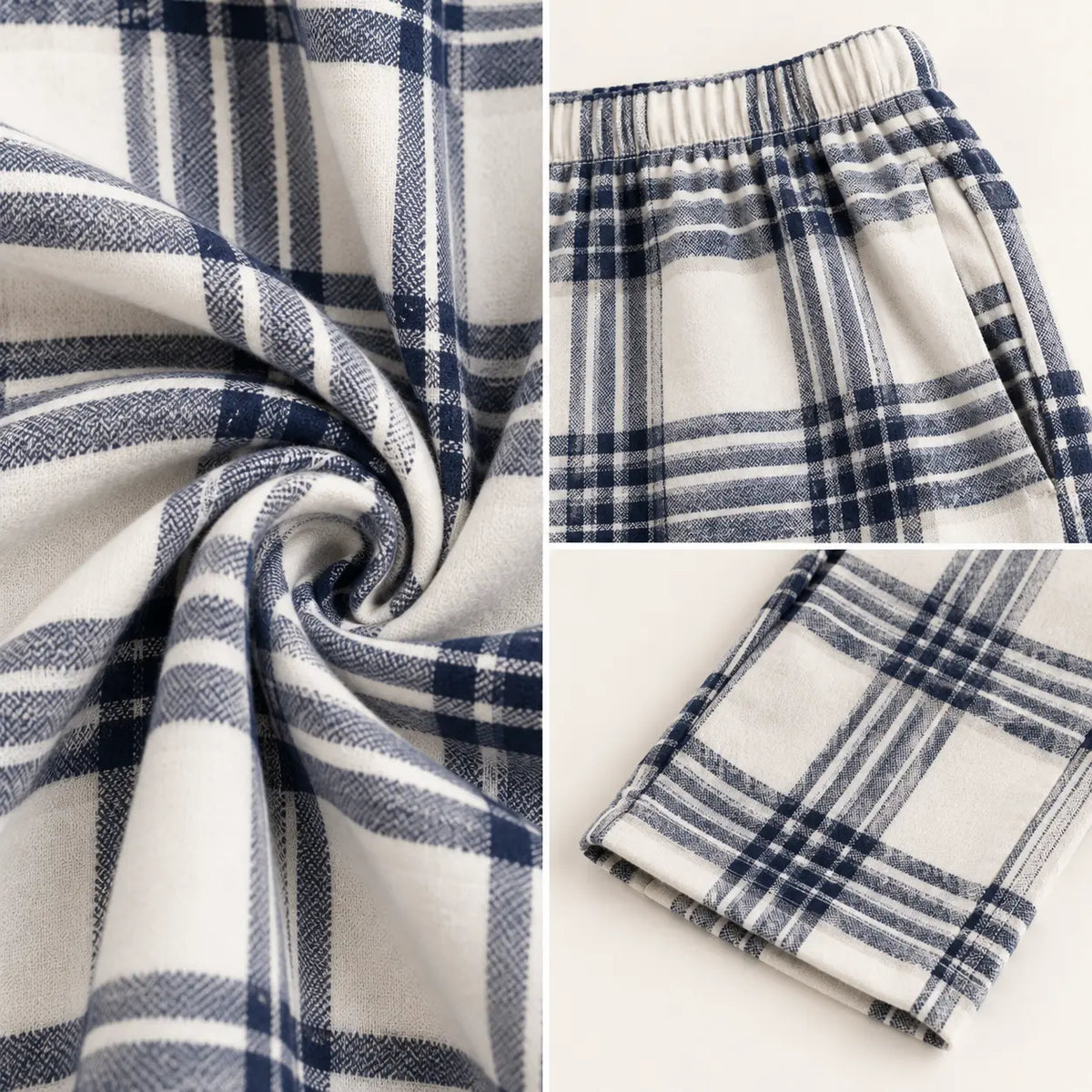 Pantalon De Pyjama À Carreaux Léger – vue 4 | le Juste Pyjama