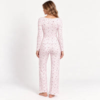 Pyjama Côtelé Floral – vue 2 | le Juste Pyjama