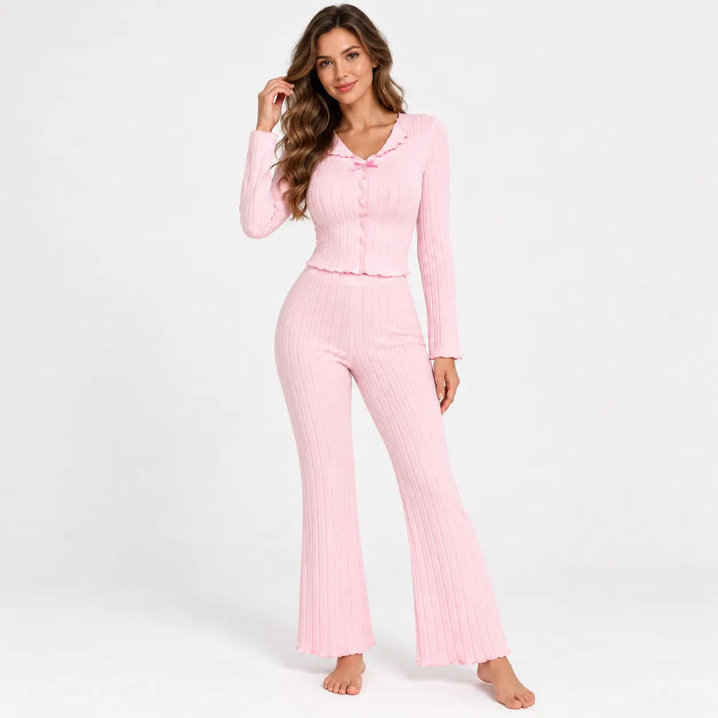 Pyjama Côtelé Rose | le Juste Pyjama
