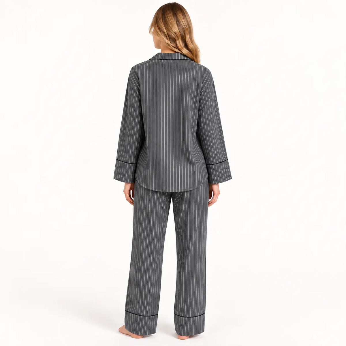Pyjama Deux Pièces À Rayures Femme – vue 2 | le Juste Pyjama