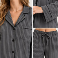 Pyjama Deux Pièces À Rayures Femme – vue 4 | le Juste Pyjama