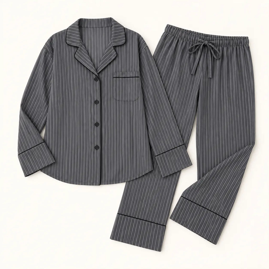 Pyjama Deux Pièces À Rayures Femme – vue 5 | le Juste Pyjama