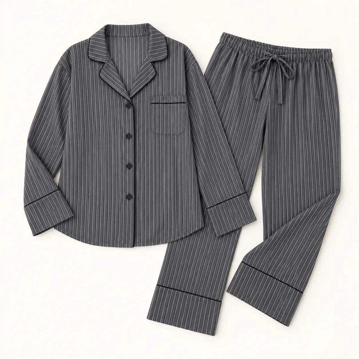Pyjama Deux Pièces À Rayures Femme – vue 5 | le Juste Pyjama