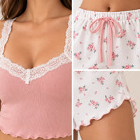 Pyjama En Dentelle Floral – vue 7 | le Juste Pyjama