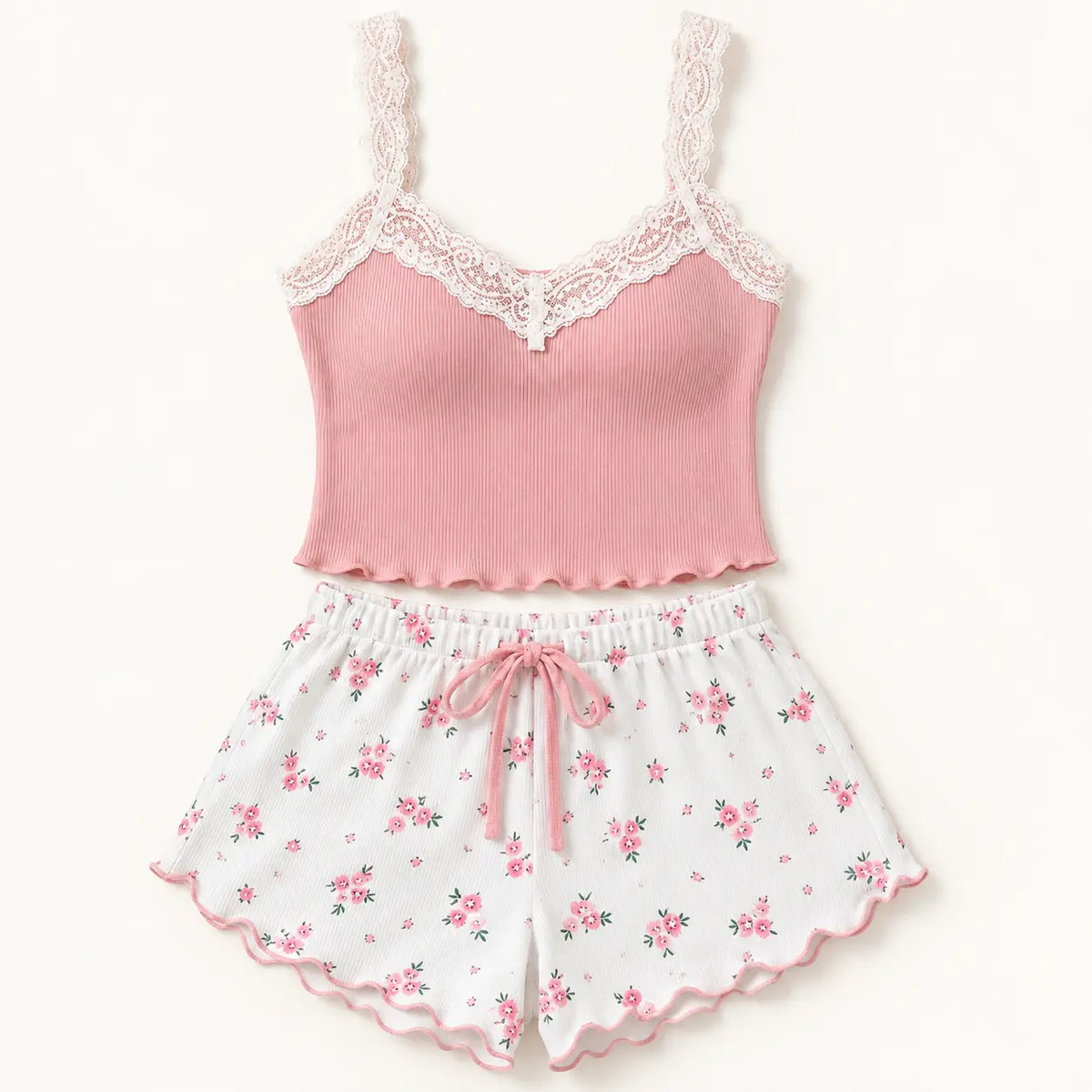 Pyjama En Dentelle Floral – vue 8 | le Juste Pyjama