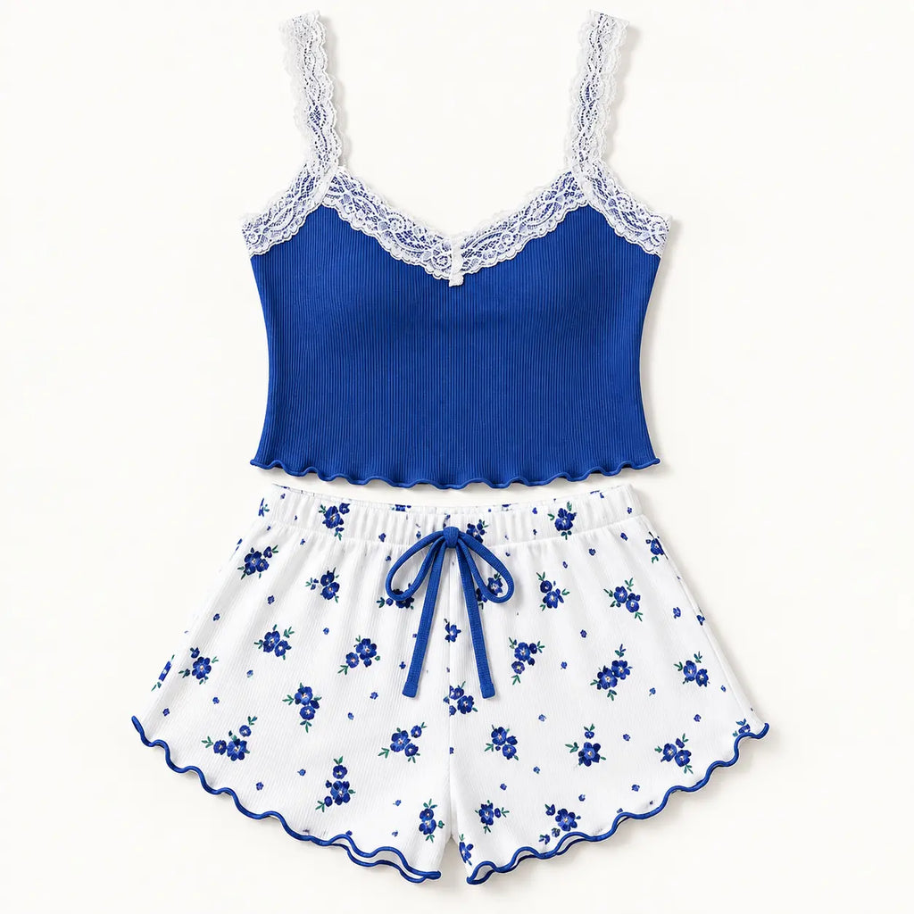 Pyjama En Dentelle Floral – vue 5 | le Juste Pyjama