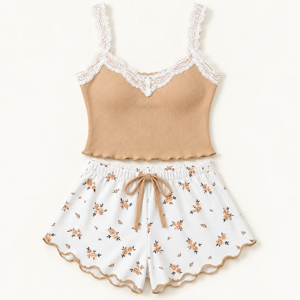 Pyjama En Dentelle Floral – vue 6 | le Juste Pyjama