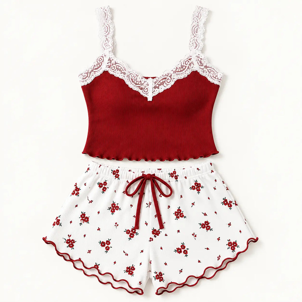 Pyjama En Dentelle Floral – vue 4 | le Juste Pyjama
