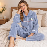 Pyjama En Flanelle Pour Femme – vue 3 | le Juste Pyjama
