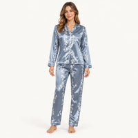 Pyjama En Satin À Imprimé Floral | le Juste Pyjama