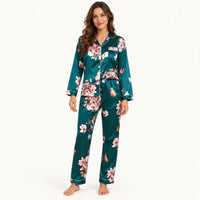 Pyjama En Satin À Imprimé Floral – vue 6 | le Juste Pyjama