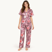 Pyjama En Satin À Imprimé Floral – vue 7 | le Juste Pyjama
