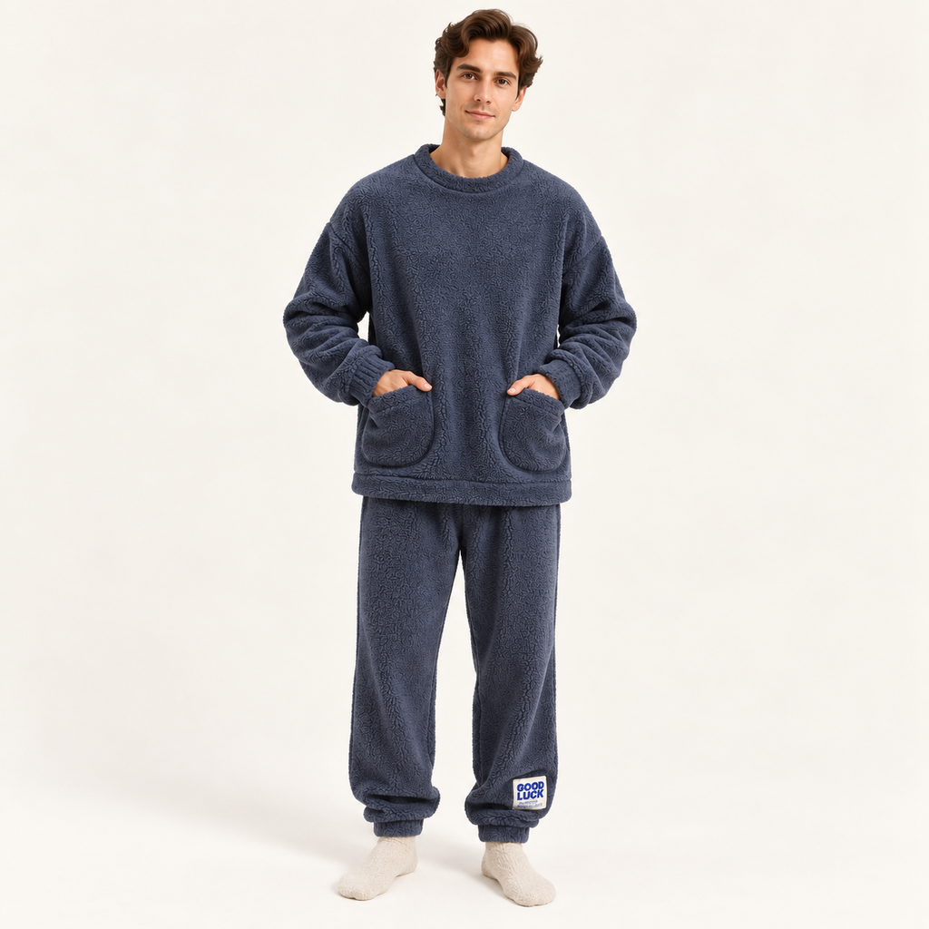 Pyjama En Velours De Corail Pour Homme – vue 6 | le Juste Pyjama