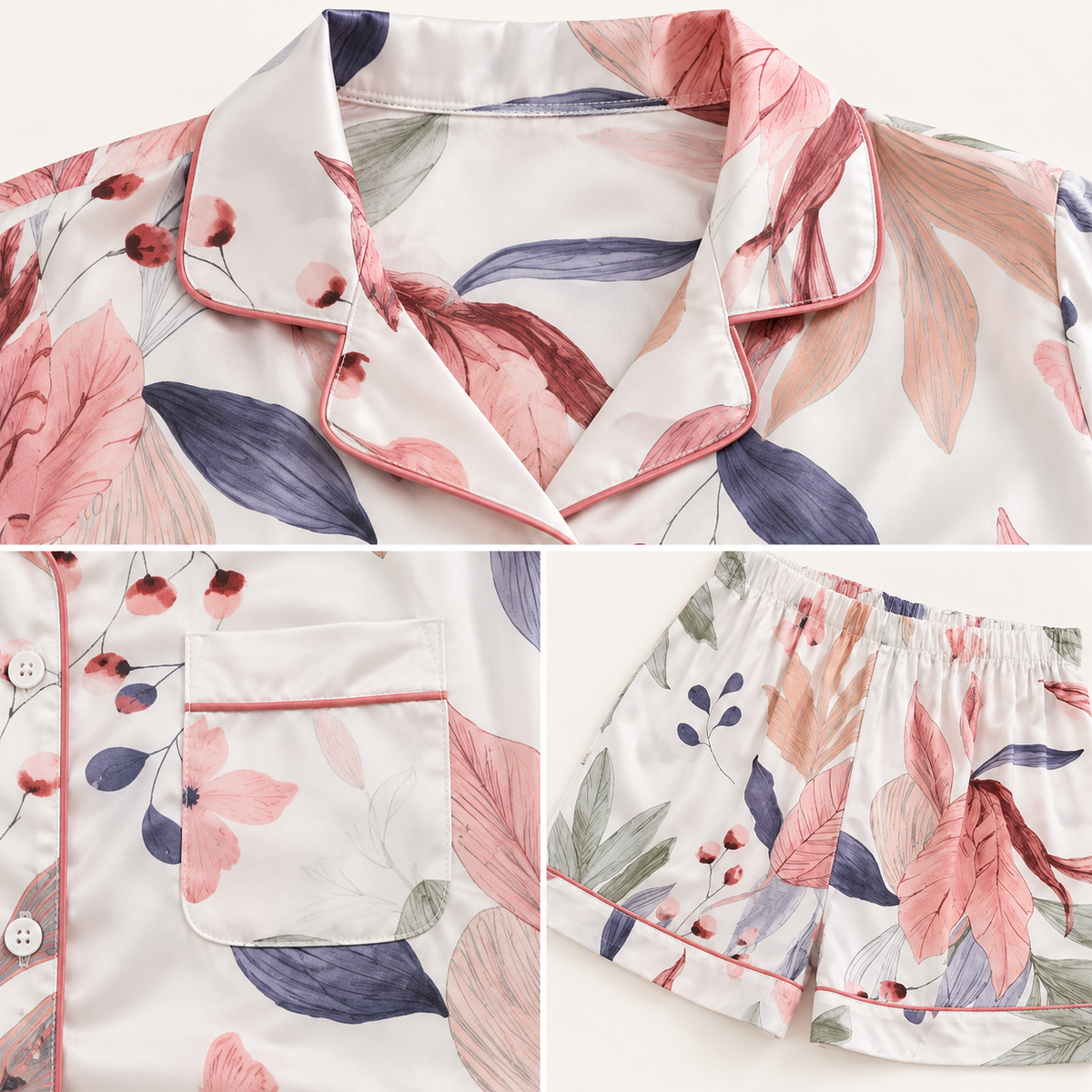 Pyjama En Viscose Imprimé – vue 4 | le Juste Pyjama