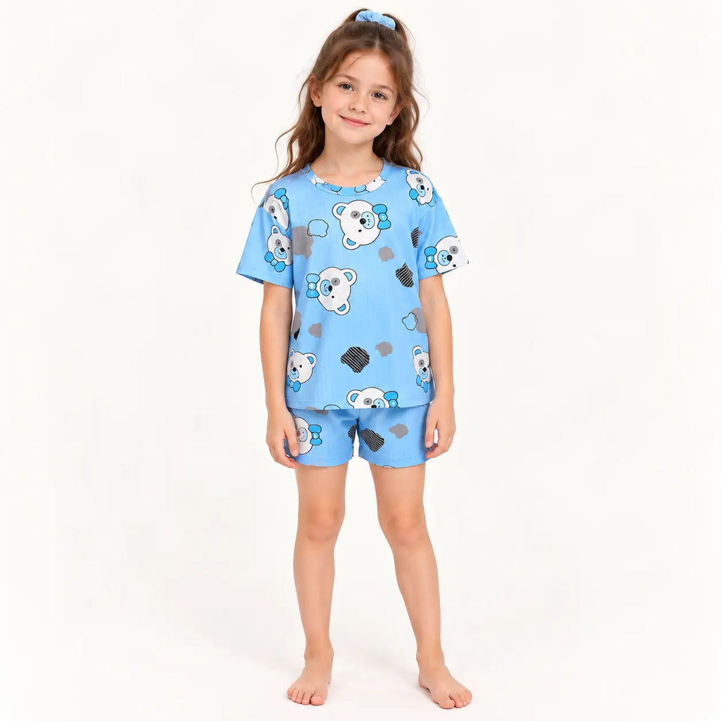 Pyjama Ensemble D'Été Bleu – vue 3 | le Juste Pyjama