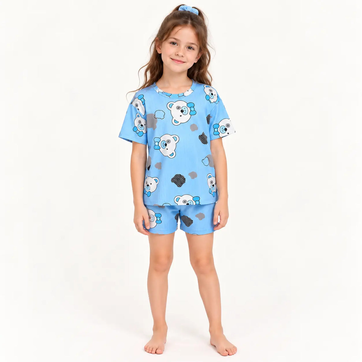 Pyjama Ensemble D'Été Bleu – vue 3 | le Juste Pyjama