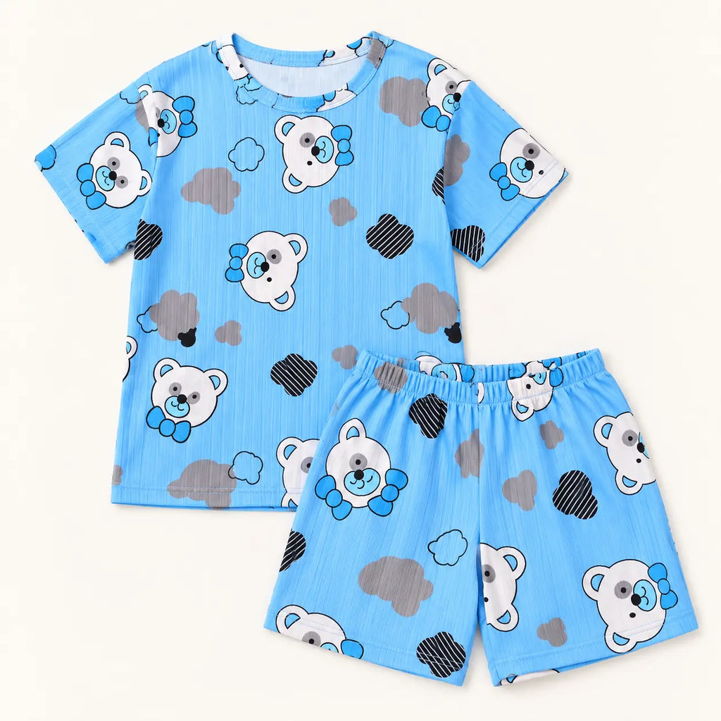 Pyjama Ensemble D'Été Bleu – vue 6 | le Juste Pyjama
