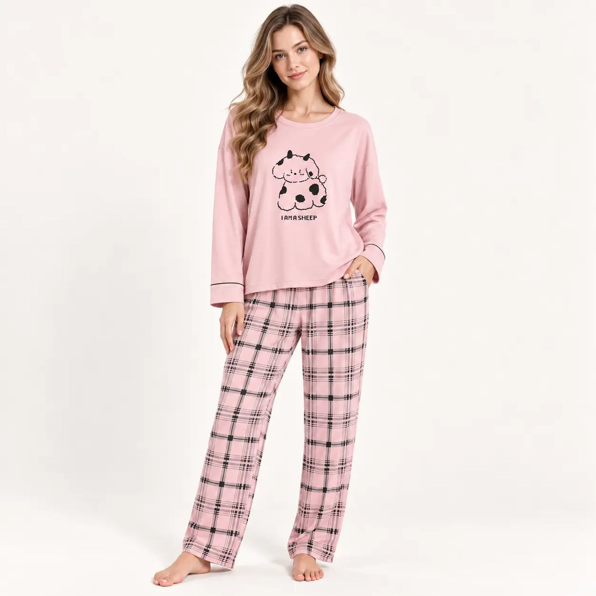 Pyjama Faux Coton Ensemble Rose | le Juste Pyjama