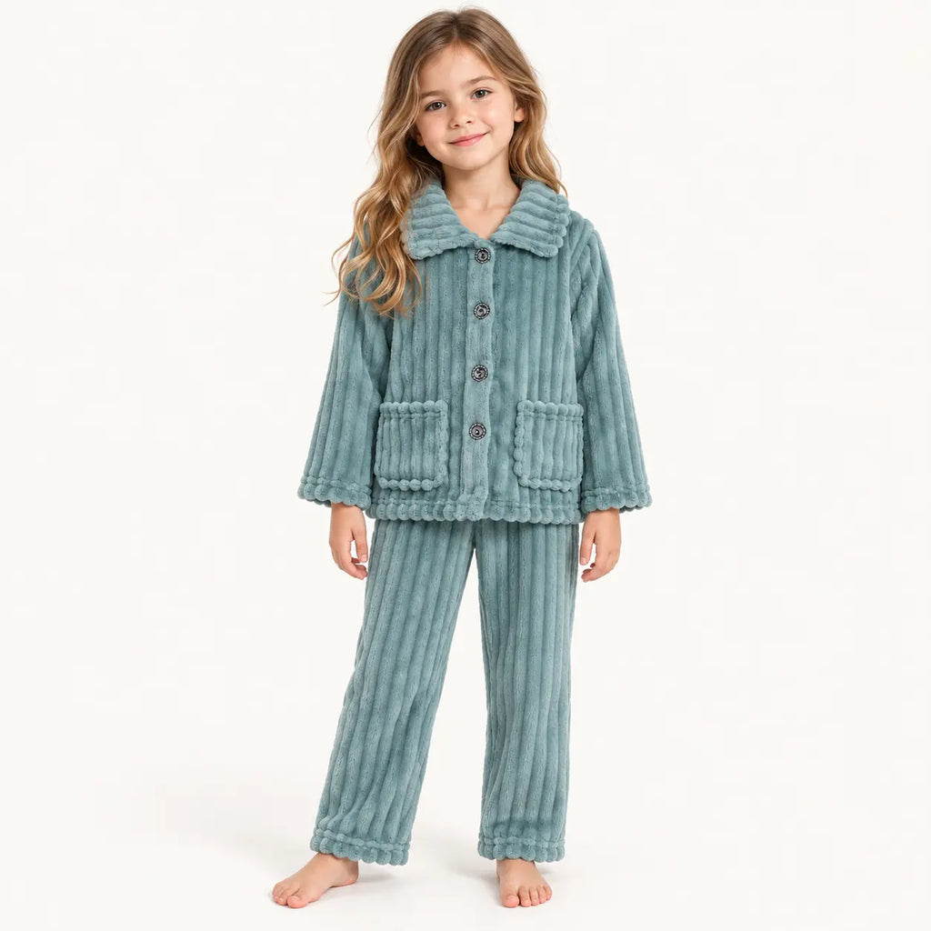 Pyjama Flanelle Côtelé Enfant | le Juste Pyjama