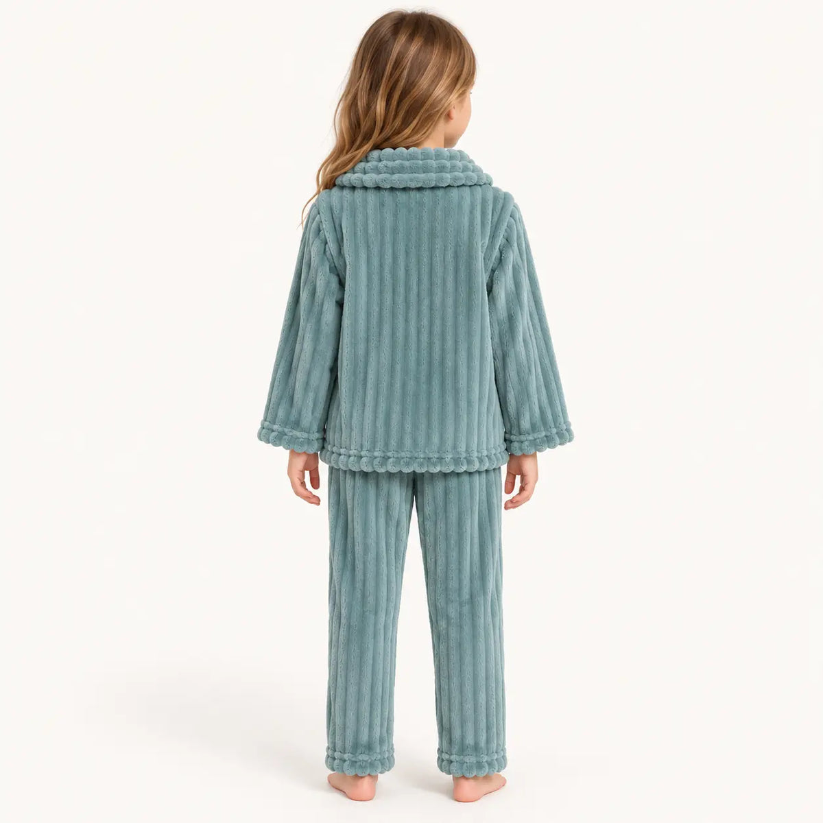 Pyjama Flanelle Côtelé Enfant – vue 2 | le Juste Pyjama