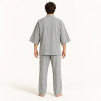 Pyjama Homme De Marque Style Kimono En Coton – vue 2 | le Juste Pyjama