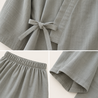 Pyjama Homme De Marque Style Kimono En Coton – vue 4 | le Juste Pyjama