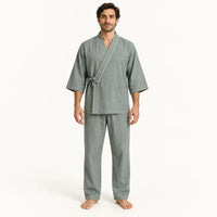 Pyjama Japonais Homme Style Kimono En Coton | le Juste Pyjama