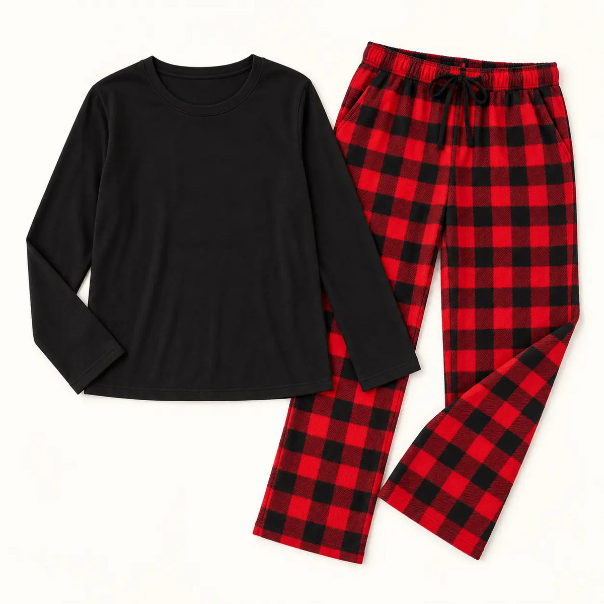 Pyjama Polaire À Carreaux – vue 5 | le Juste Pyjama
