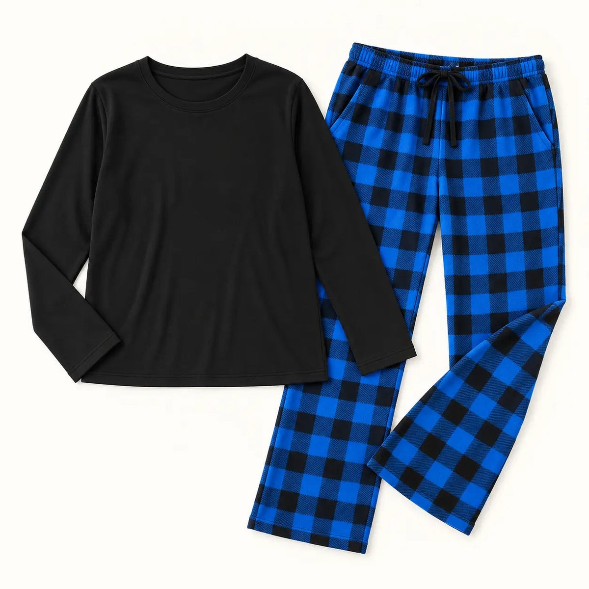 Pyjama Polaire À Carreaux – vue 6 | le Juste Pyjama