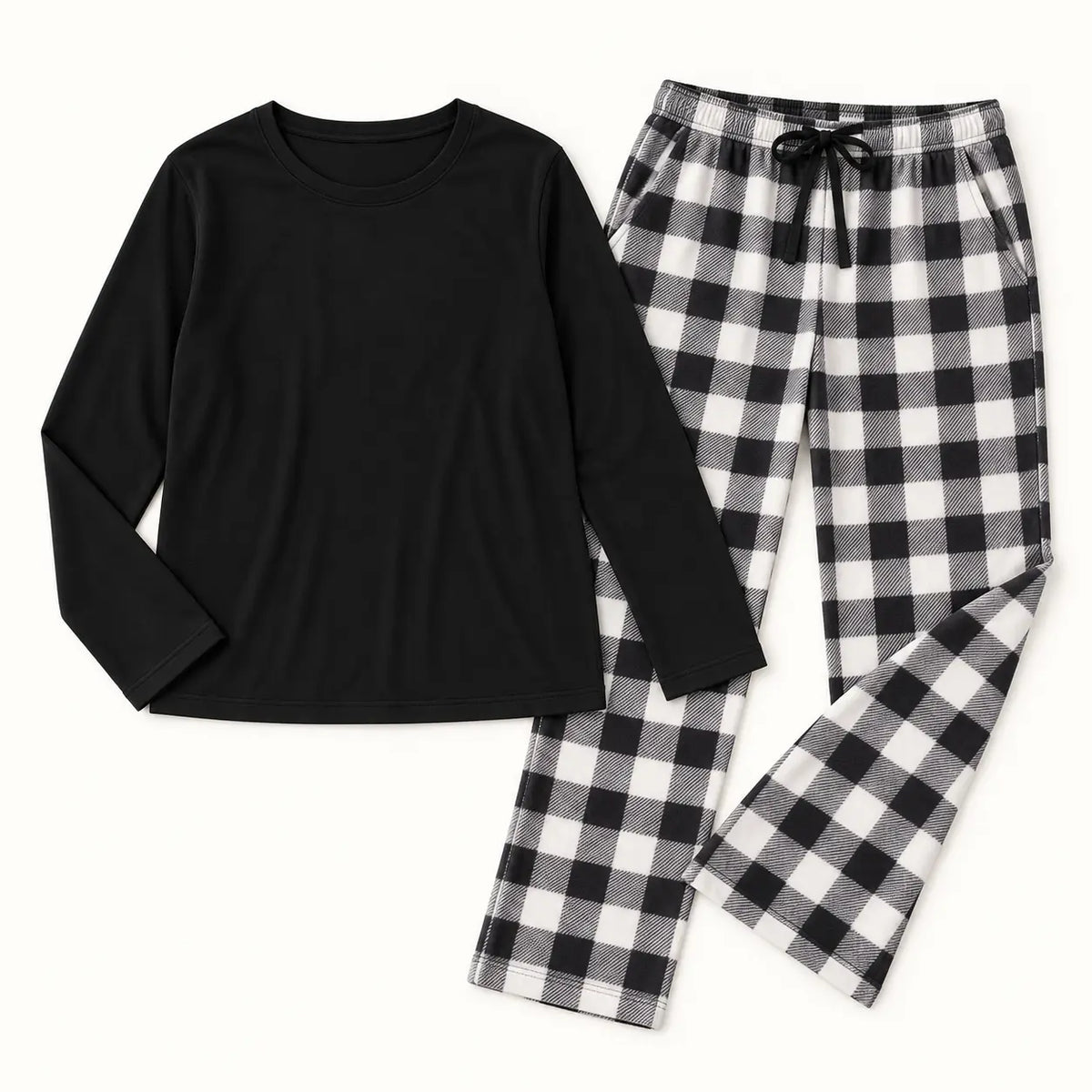 Pyjama Polaire À Carreaux – vue 8 | le Juste Pyjama