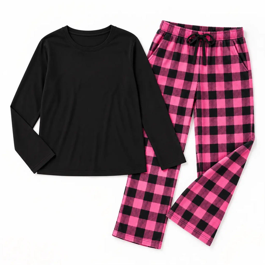 Pyjama Polaire À Carreaux – vue 7 | le Juste Pyjama