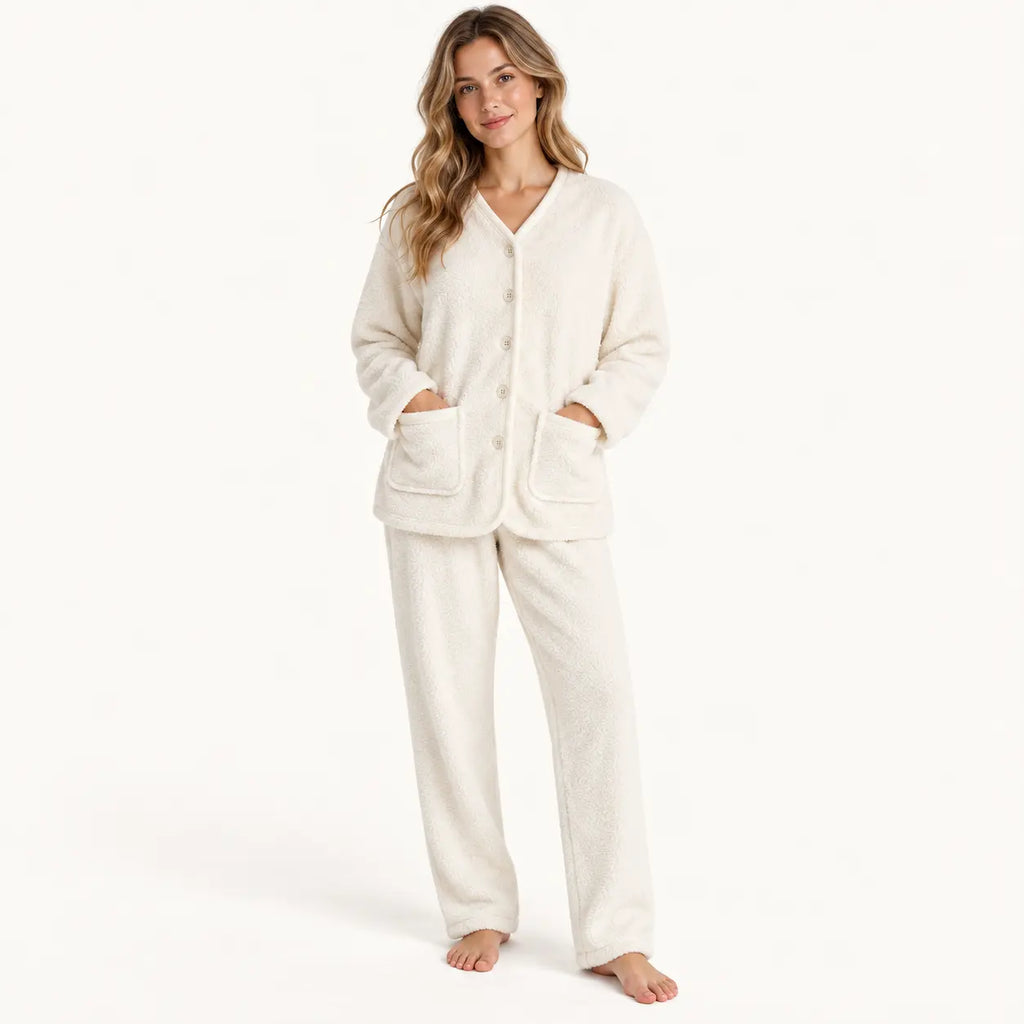 Pyjama Polaire Col En V | le Juste Pyjama