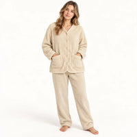 Pyjama Polaire Col En V – vue 7 | le Juste Pyjama