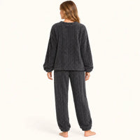 Pyjama Polaire Femme Torsadé – vue 2 | le Juste Pyjama