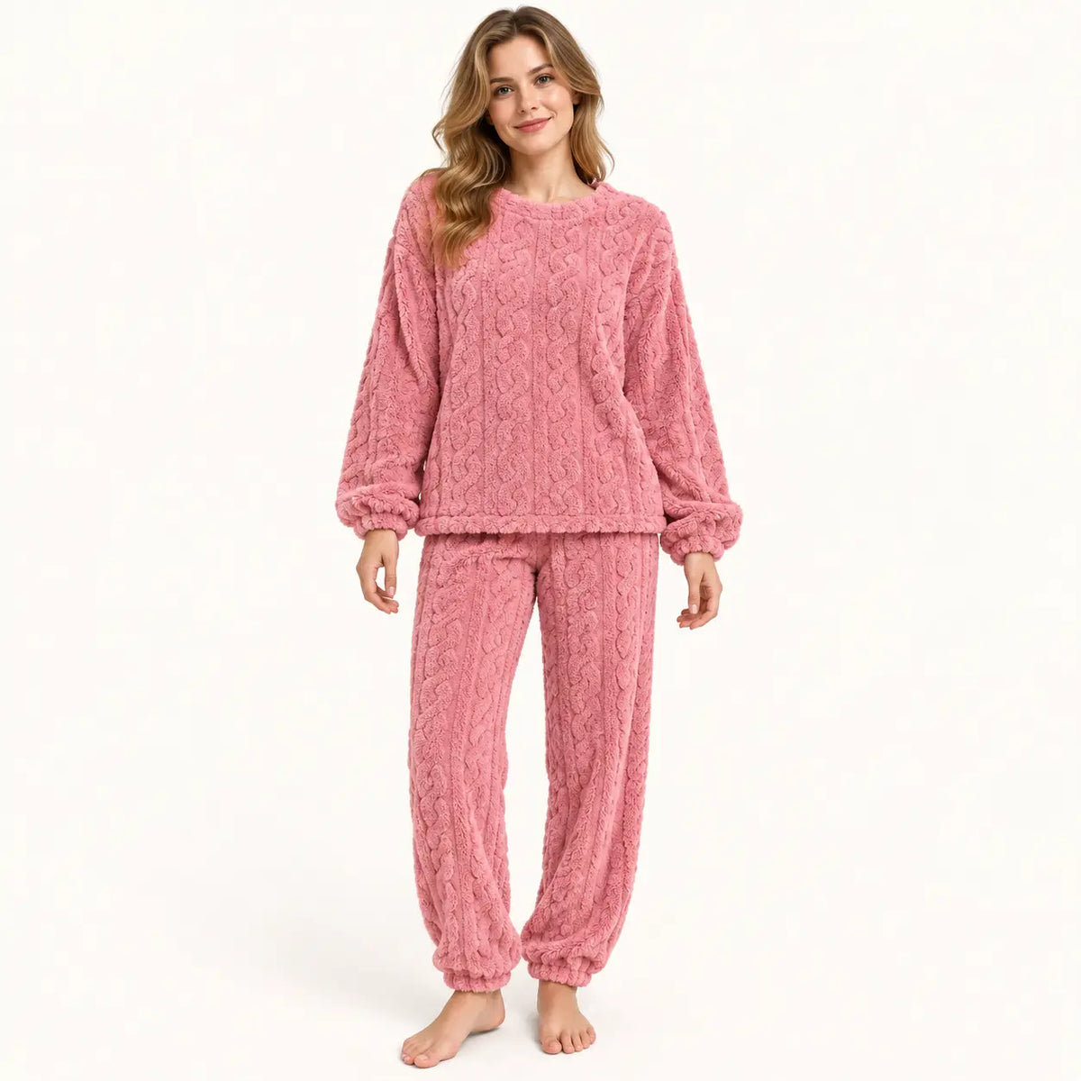 Pyjama Polaire Femme Torsadé – vue 6 | le Juste Pyjama
