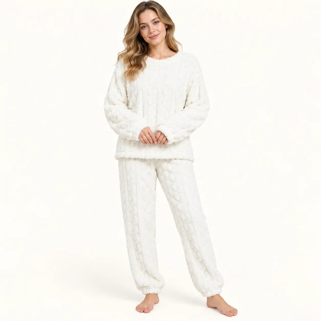 Pyjama Polaire Femme Torsadé – vue 7 | le Juste Pyjama