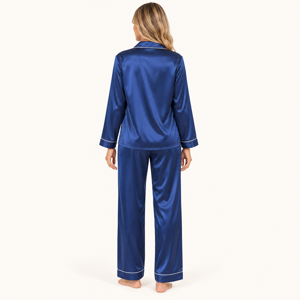 Pyjama Satin Manches Longues – vue 2 | le Juste Pyjama