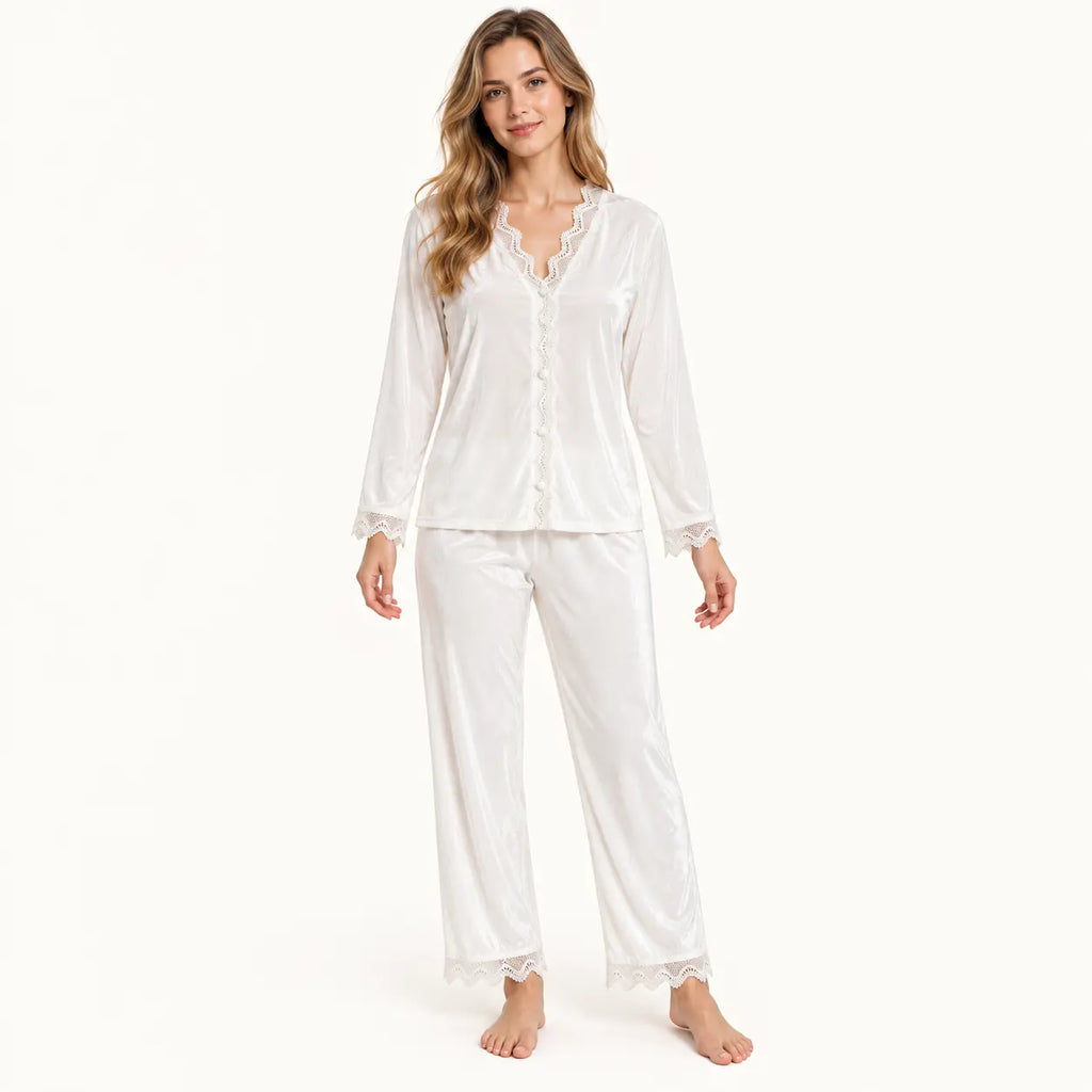 Pyjama Velours Noir Femme – vue 4 | le Juste Pyjama