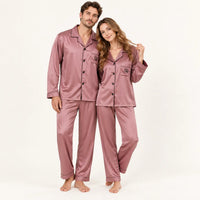 Pyjama Vêtements De Nuit Satin Couple | le Juste Pyjama