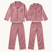 Pyjama Vêtements De Nuit Satin Couple – vue 6 | le Juste Pyjama