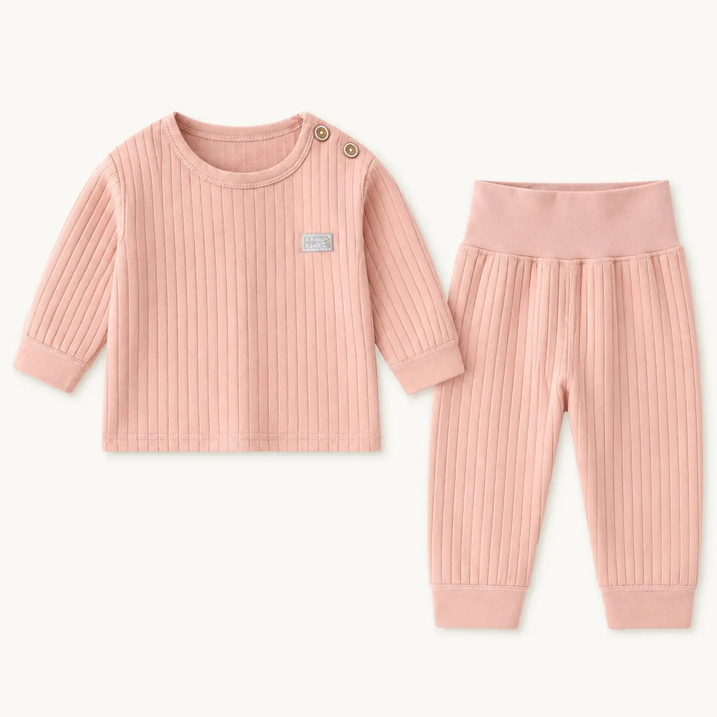 Pyjama Bébé Coton Côtelé Uni Deux Pièces – vue 8 | le Juste Pyjama