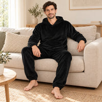Pyjama Capuche Homme En Polaire – vue 3 | le Juste Pyjama