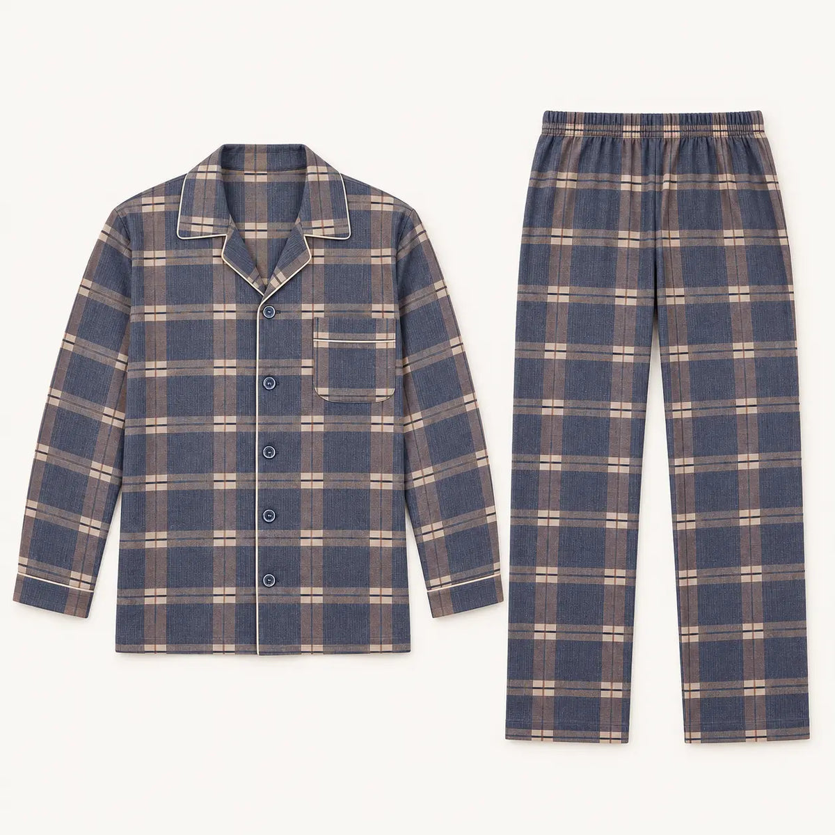 Pyjama À Carreaux Homme En Coton – vue 4 | le Juste Pyjama
